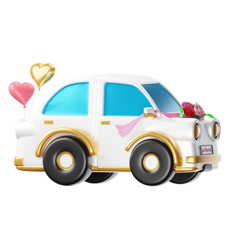 Coche de boda  3D Icon