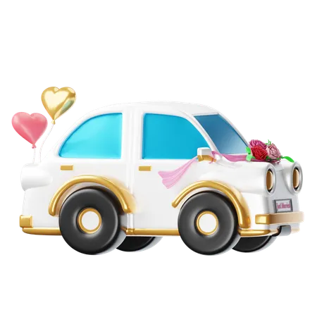 Coche de boda  3D Icon