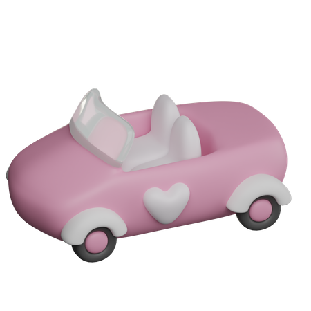 Coche de boda  3D Icon