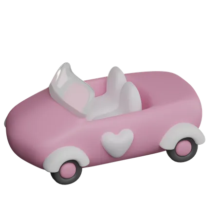 Coche de boda  3D Icon