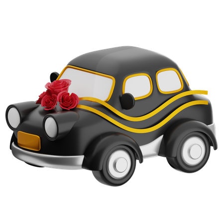 Coche de boda  3D Icon