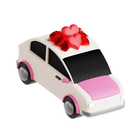 Coche de boda  3D Icon