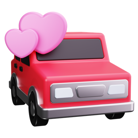 Coche de boda  3D Icon