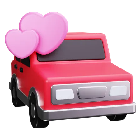 Coche de boda  3D Icon