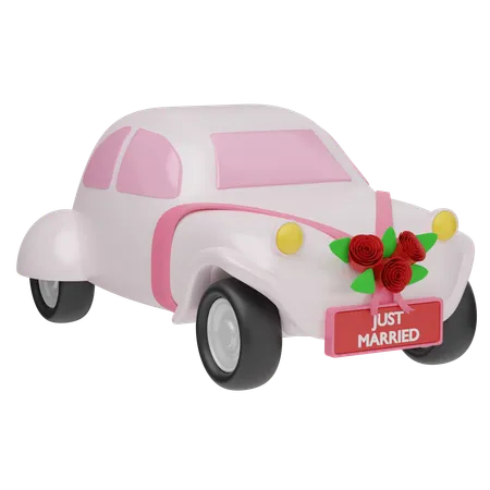 Coche de boda  3D Icon