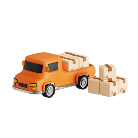 Coche de reparto  3D Icon