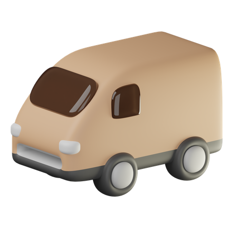 Coche de reparto  3D Icon