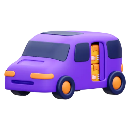 Coche de reparto  3D Icon