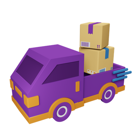 Coche de reparto  3D Icon