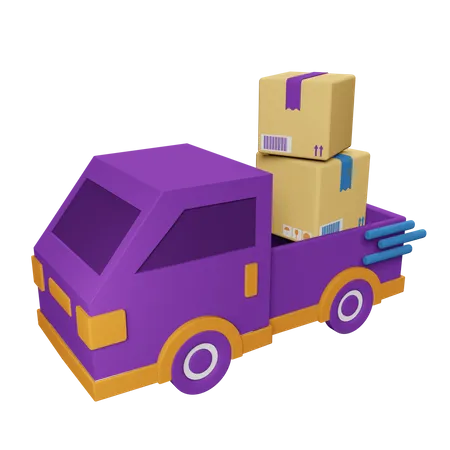 Coche de reparto  3D Icon