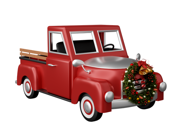 Carro de navidad  3D Icon