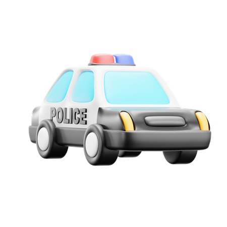 Coche de policía  3D Icon