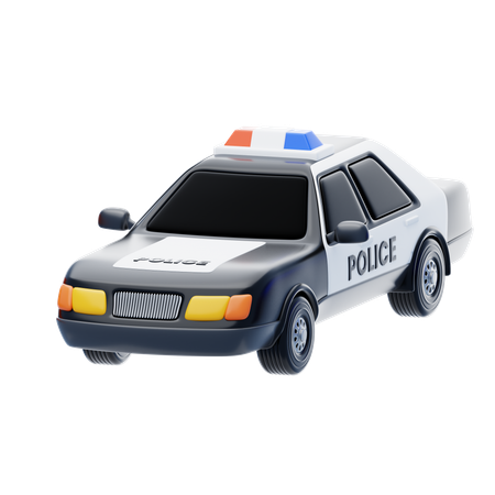 Coche de policía  3D Icon