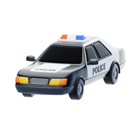 Coche de policía  3D Icon