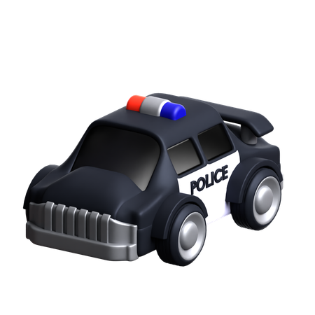 Coche de policía  3D Icon