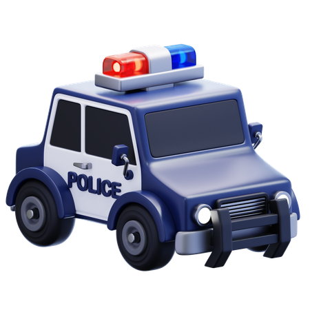 Coche de policía  3D Icon