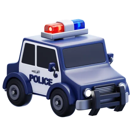 Coche de policía  3D Icon