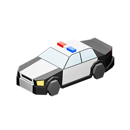 Coche de policía  3D Icon