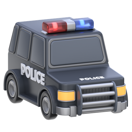 Coche de policía  3D Icon