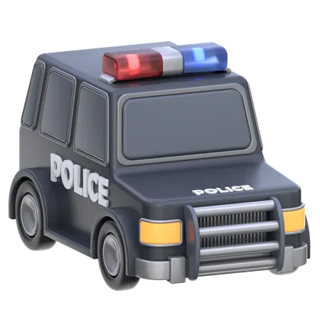 Coche de policía  3D Icon