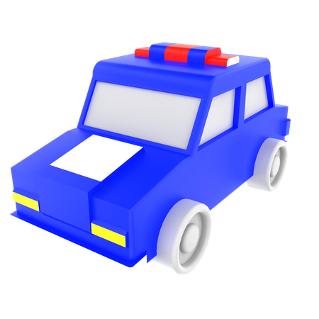 Coche de policía  3D Icon