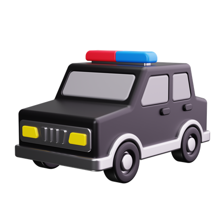 Coche de policía  3D Icon