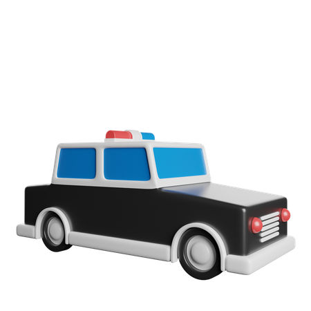 Coche de policía  3D Icon