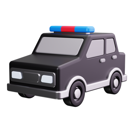 Coche de policía  3D Icon