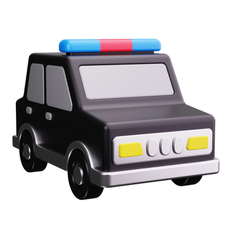 Coche de policía  3D Icon