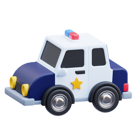 Coche de policía  3D Icon