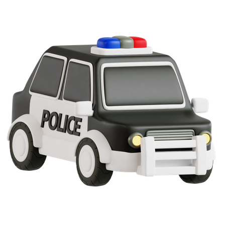 Coche de policía  3D Icon