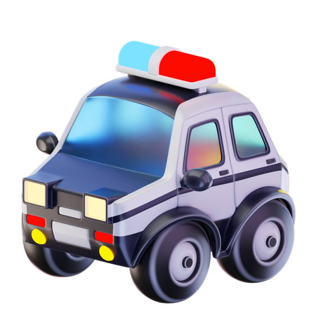 Coche de policía  3D Icon