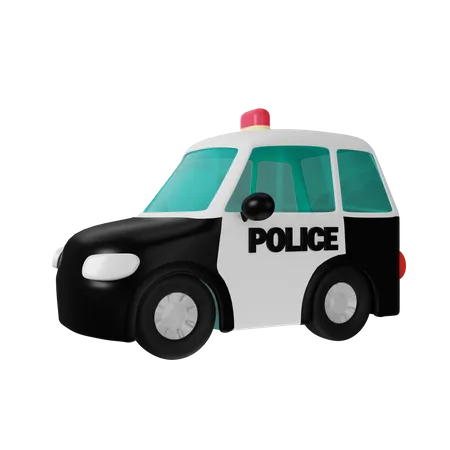 Coche de policía  3D Icon