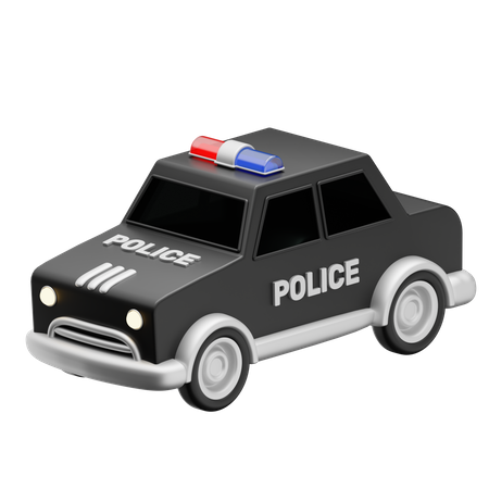 Coche de policía  3D Icon