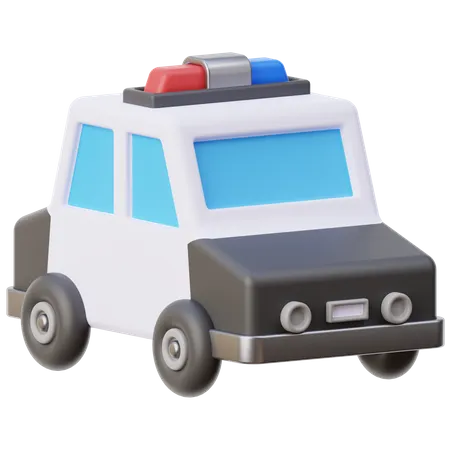 Coche de policía  3D Icon
