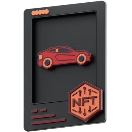 Coche deportivo nft  3D Icon