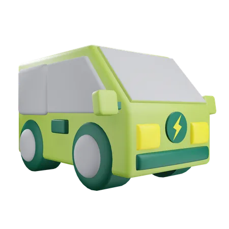 Coche eléctrico  3D Icon