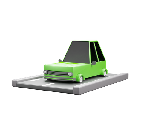 Coche eléctrico  3D Icon