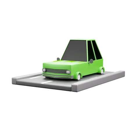 Coche eléctrico  3D Icon