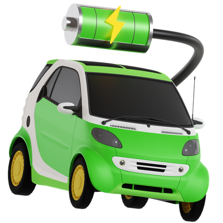 Coche eléctrico  3D Icon