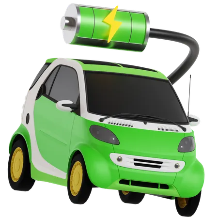 Coche eléctrico  3D Icon