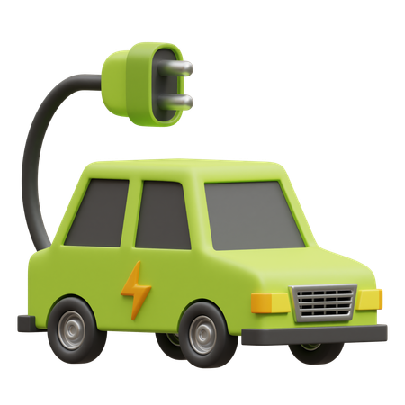 Coche eléctrico  3D Icon