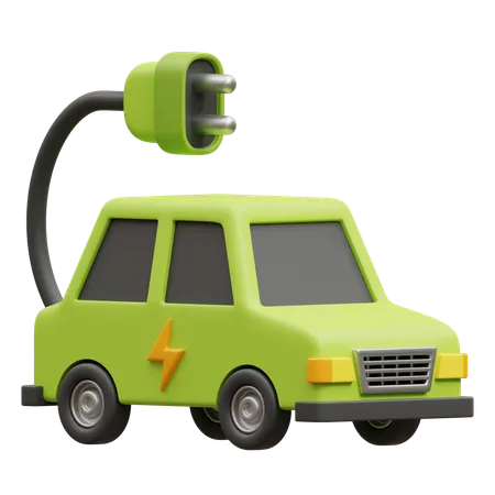 Coche eléctrico  3D Icon