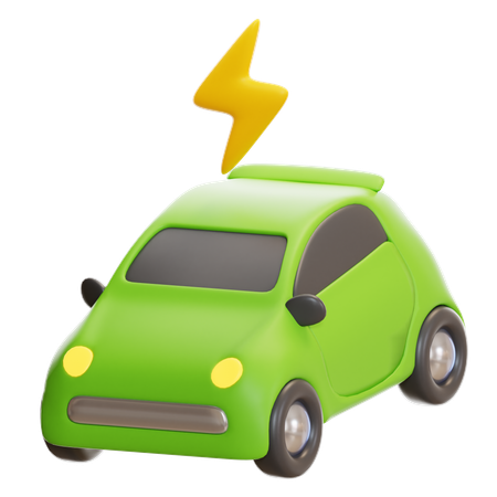 Coche eléctrico  3D Icon