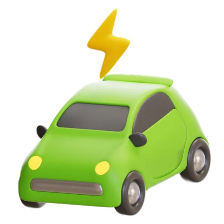 Coche eléctrico  3D Icon