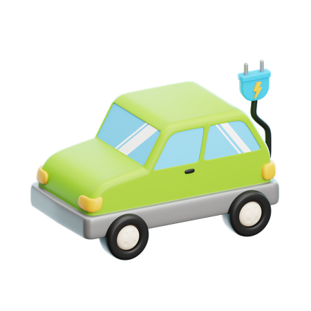 Coche eléctrico  3D Icon