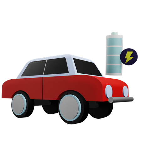 Coche eléctrico  3D Icon