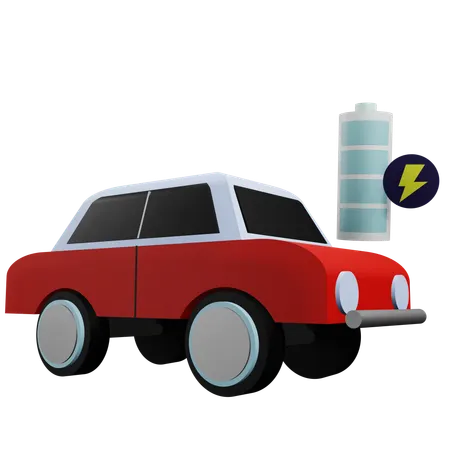 Coche eléctrico  3D Icon