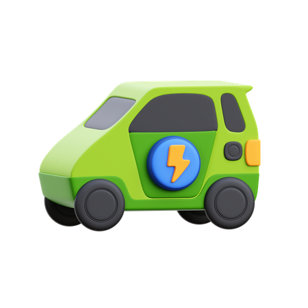 Coche eléctrico  3D Icon