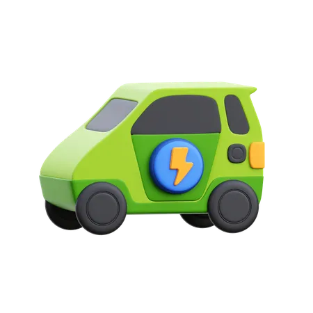 Coche eléctrico  3D Icon